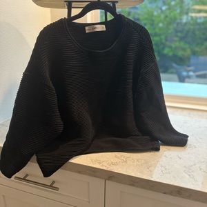 Zara Black Ribbed Sweater